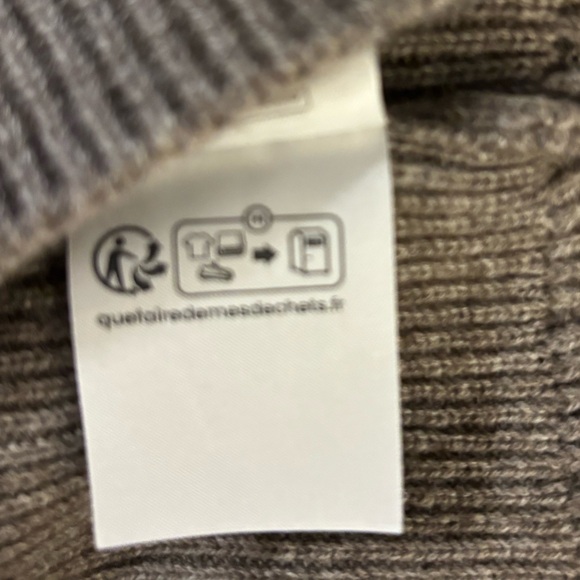 COS Knitted Merino-Yak Zip Up Hoodie in Beige Melange Size XL. NWT - Picture 13 of 13